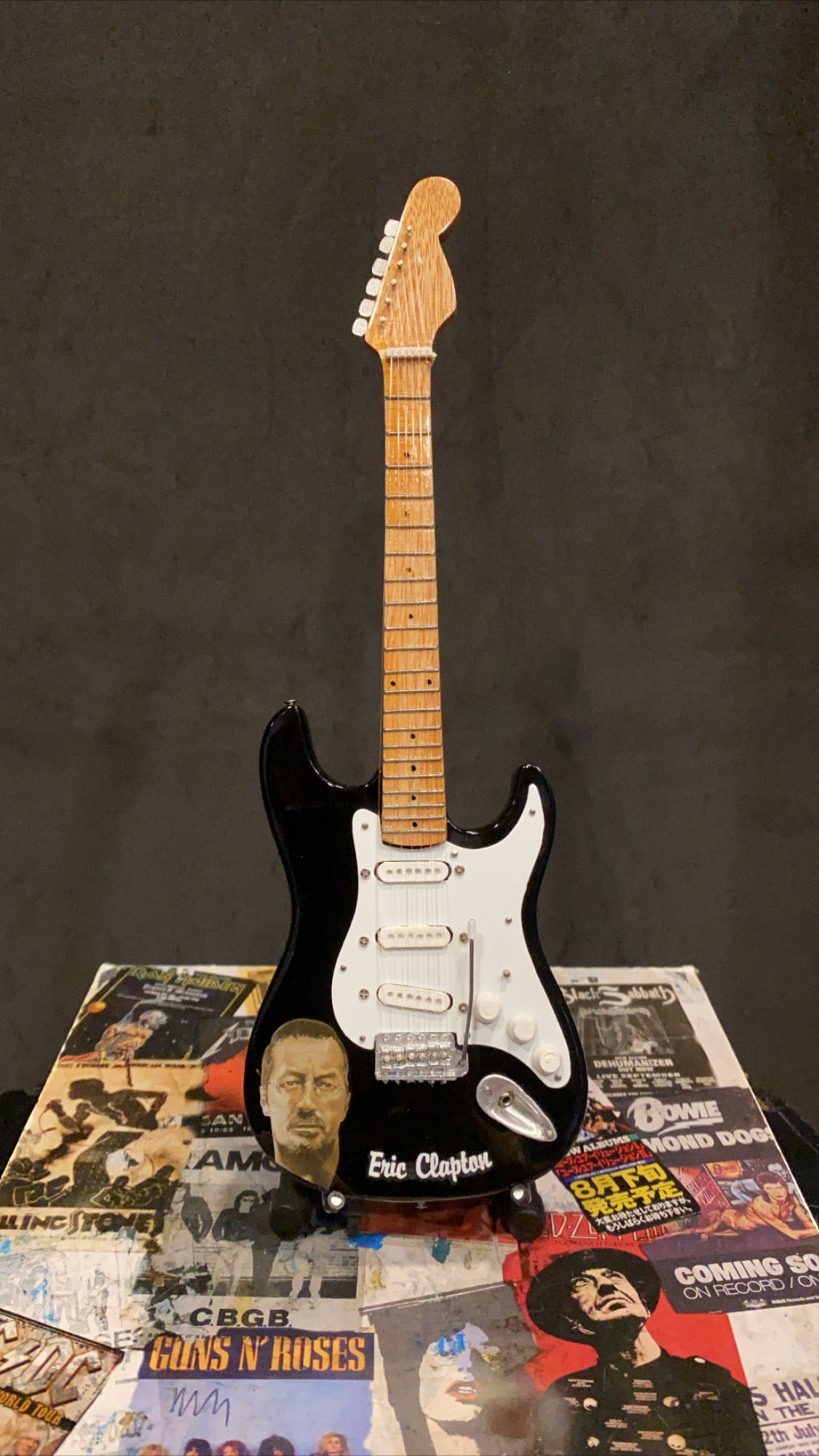 Image of Eric Clapton Fender Stratocaster Miniature Guitar