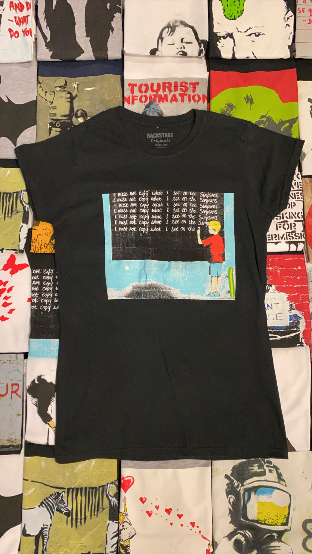 Banksy Must Not Copy Simpsons Women's T-shirt