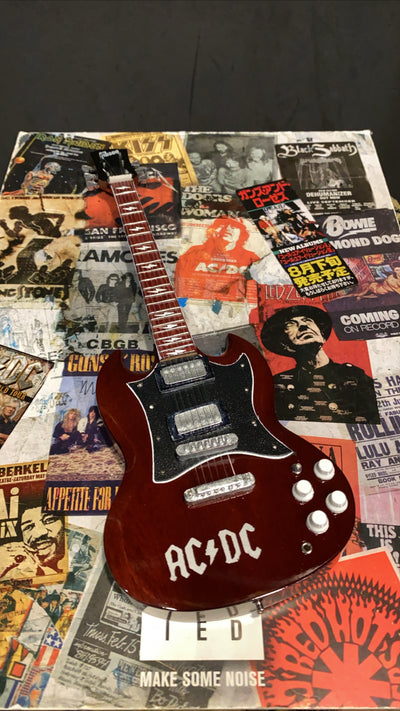 AC/DC Gibson SG Miniature Guitar