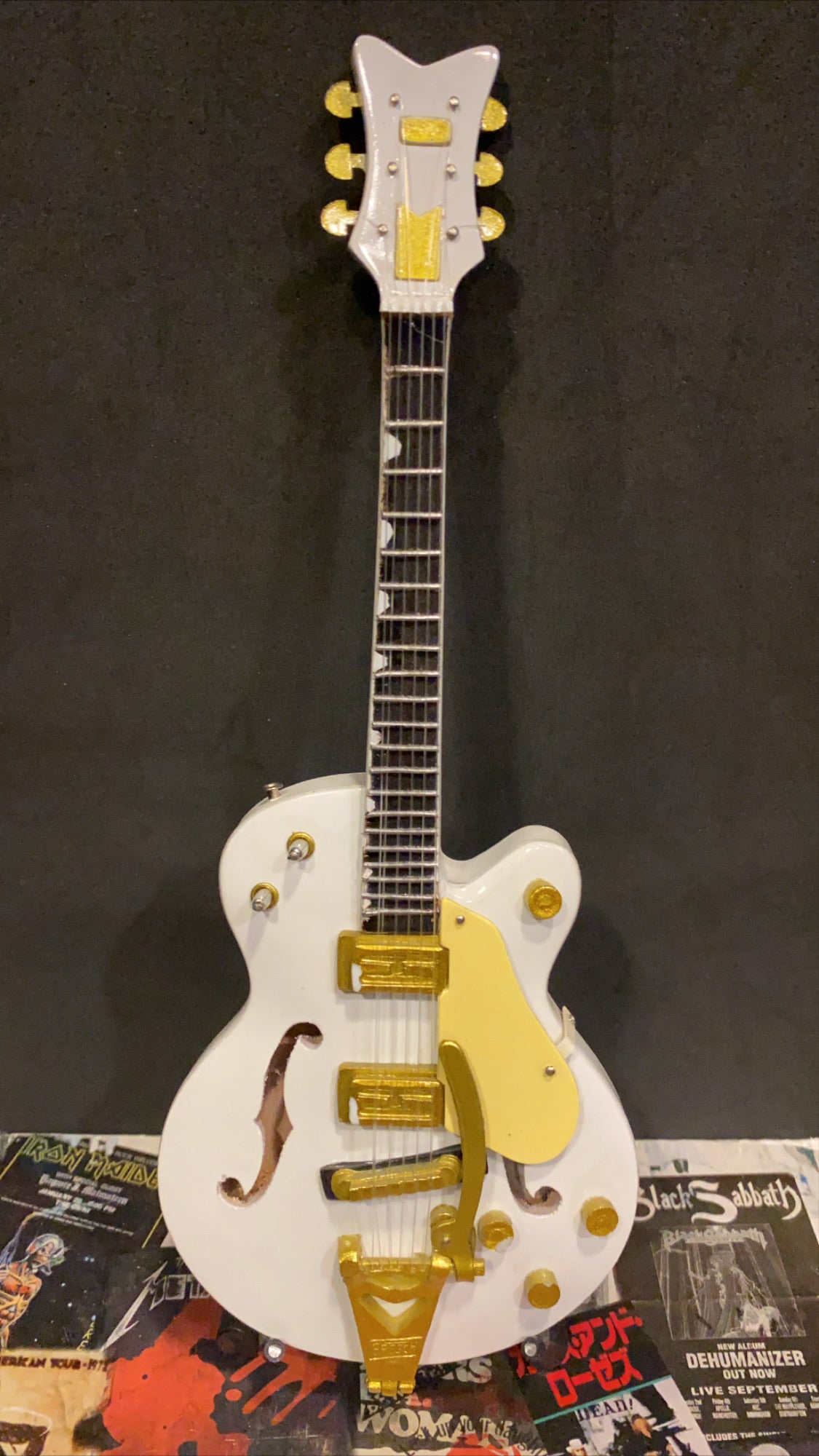Image of White Falcon Miniature Guitar