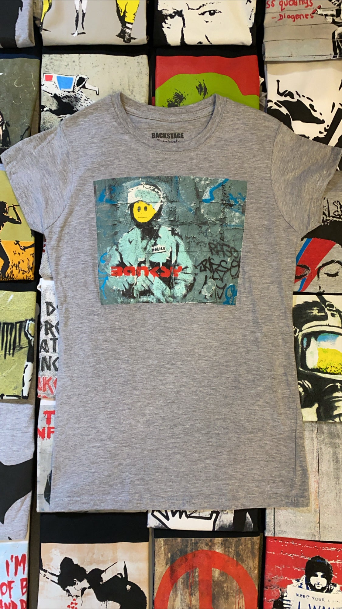 Image of Banksy Smiley Copper Women's T-shirt