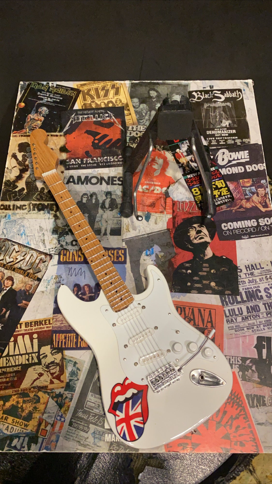 The Rolling Stones Miniature Guitar