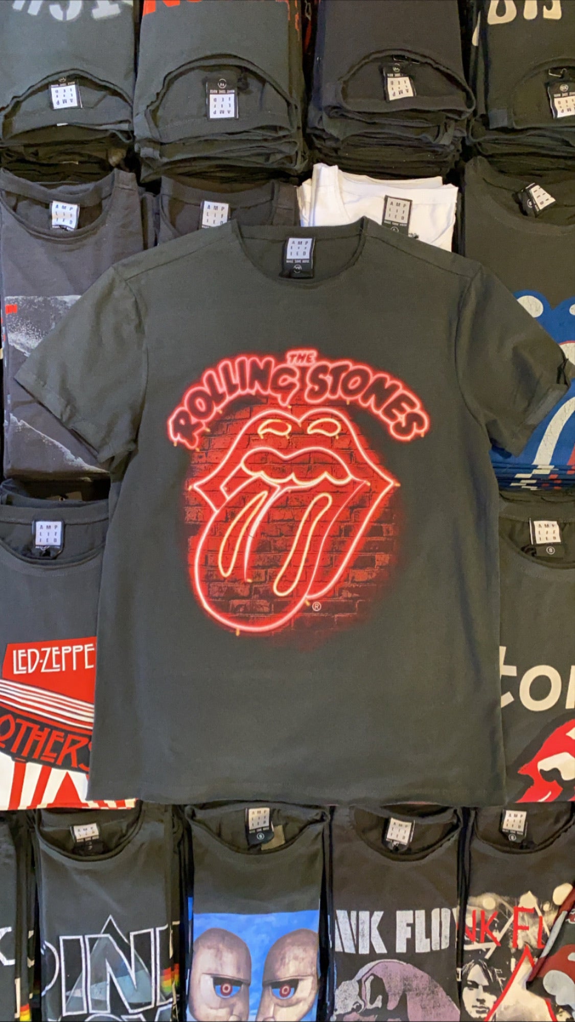Image of The Rolling Stones Neon Amplified Men’s T-Shirt