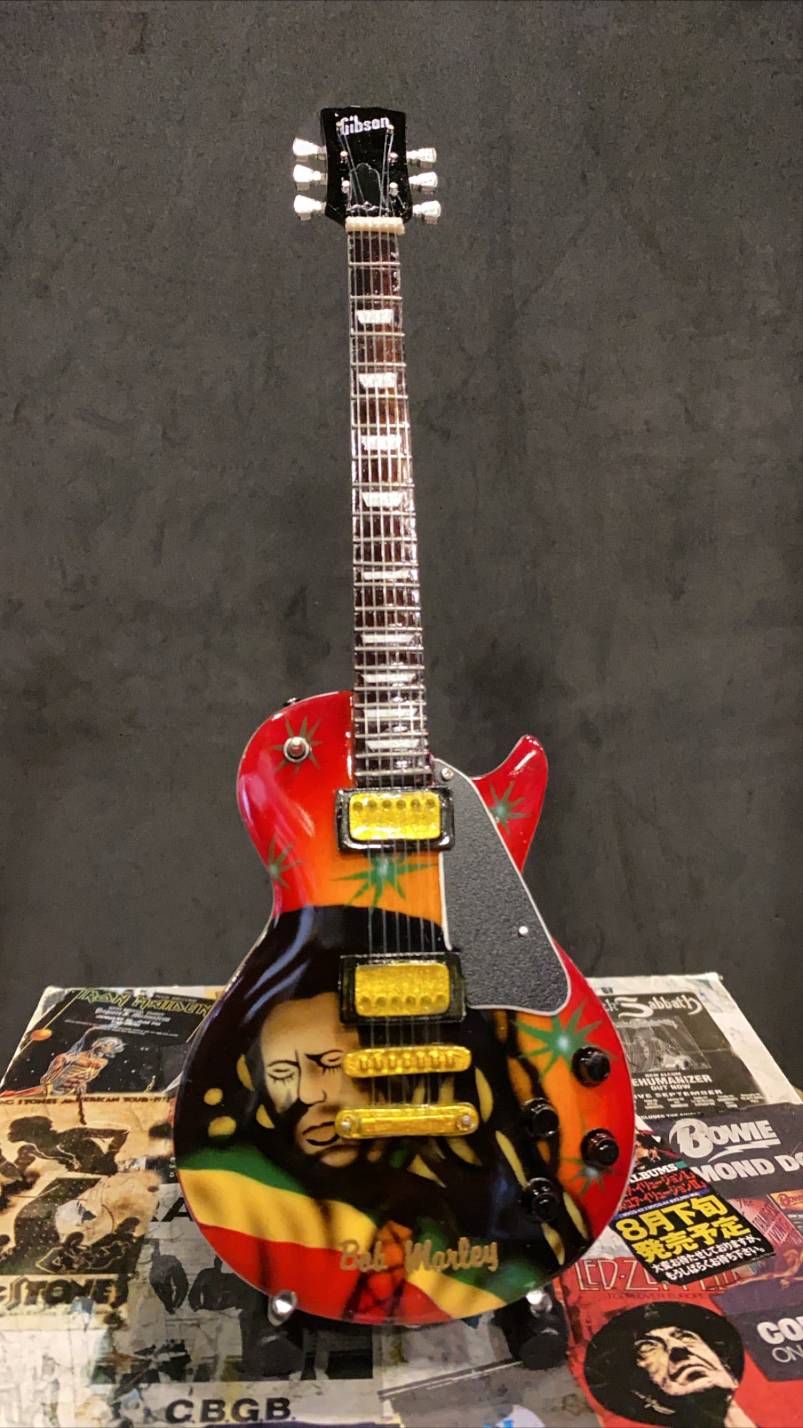 Image of Bob Marley Gibson Miniature Guitar