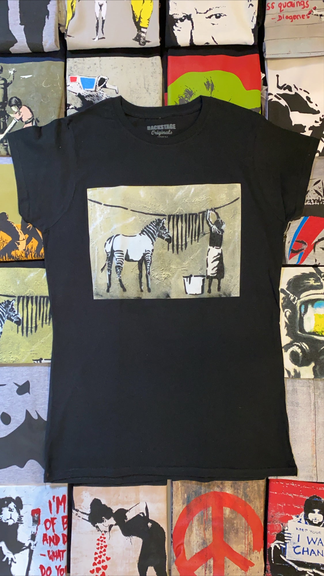 Image of Banksy Zebra Women's T-shirt