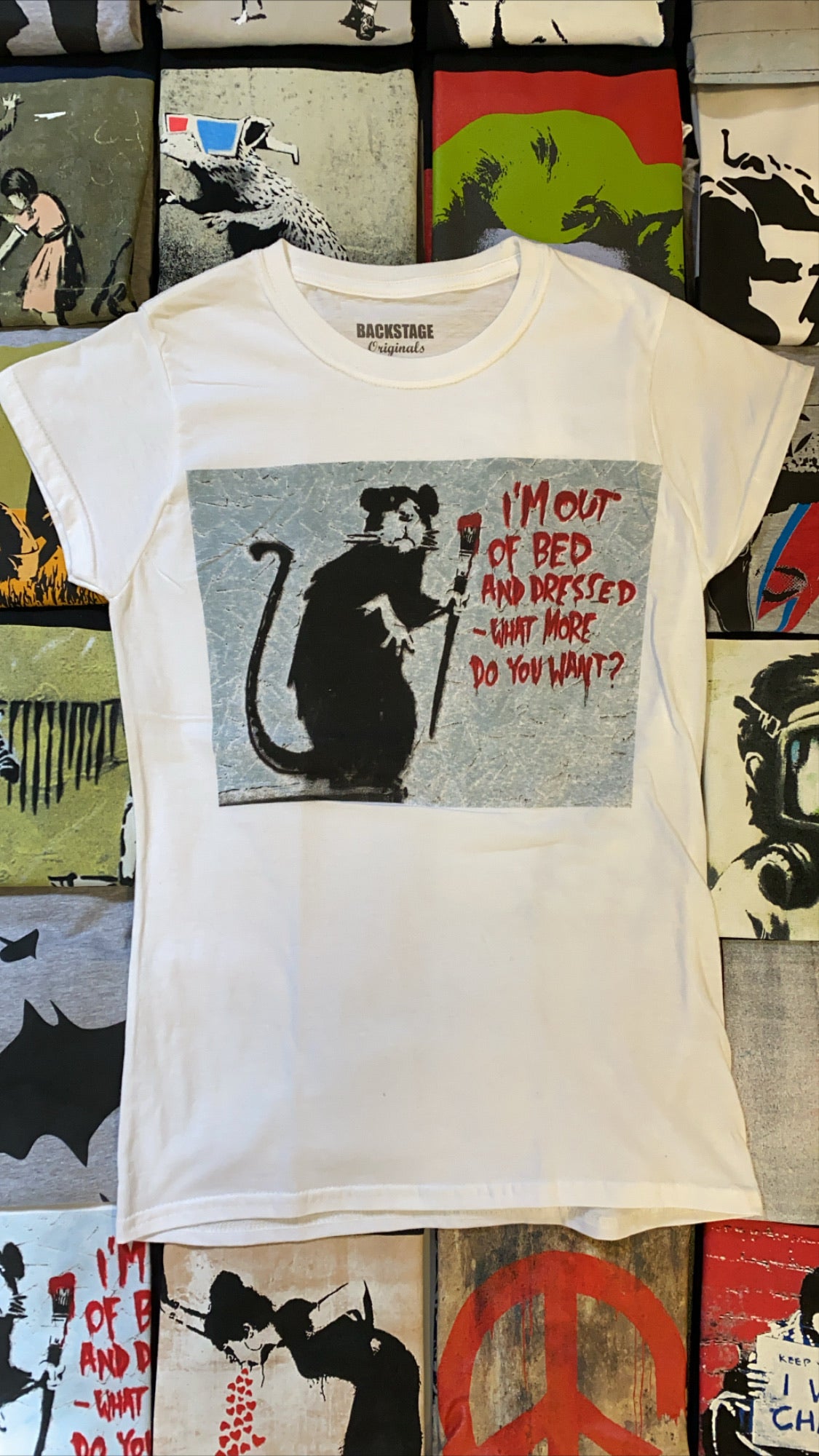 Banksy Out of Bed Women's T-shirt