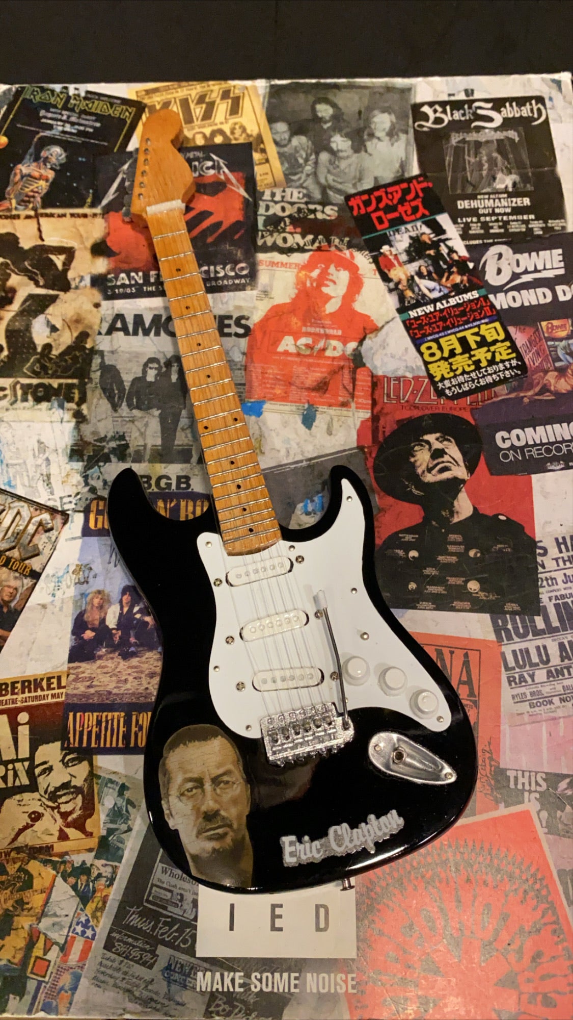 Image of Eric Clapton Fender Stratocaster Miniature Guitar