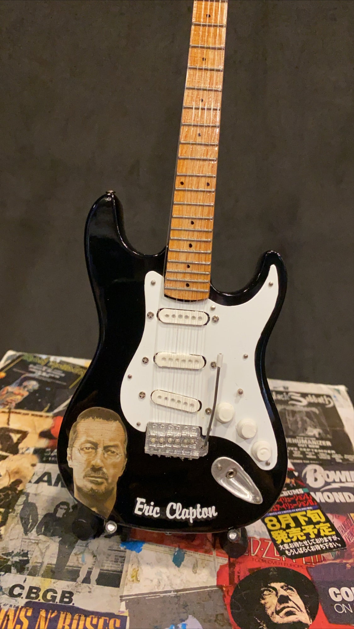 Image of Eric Clapton Fender Stratocaster Miniature Guitar