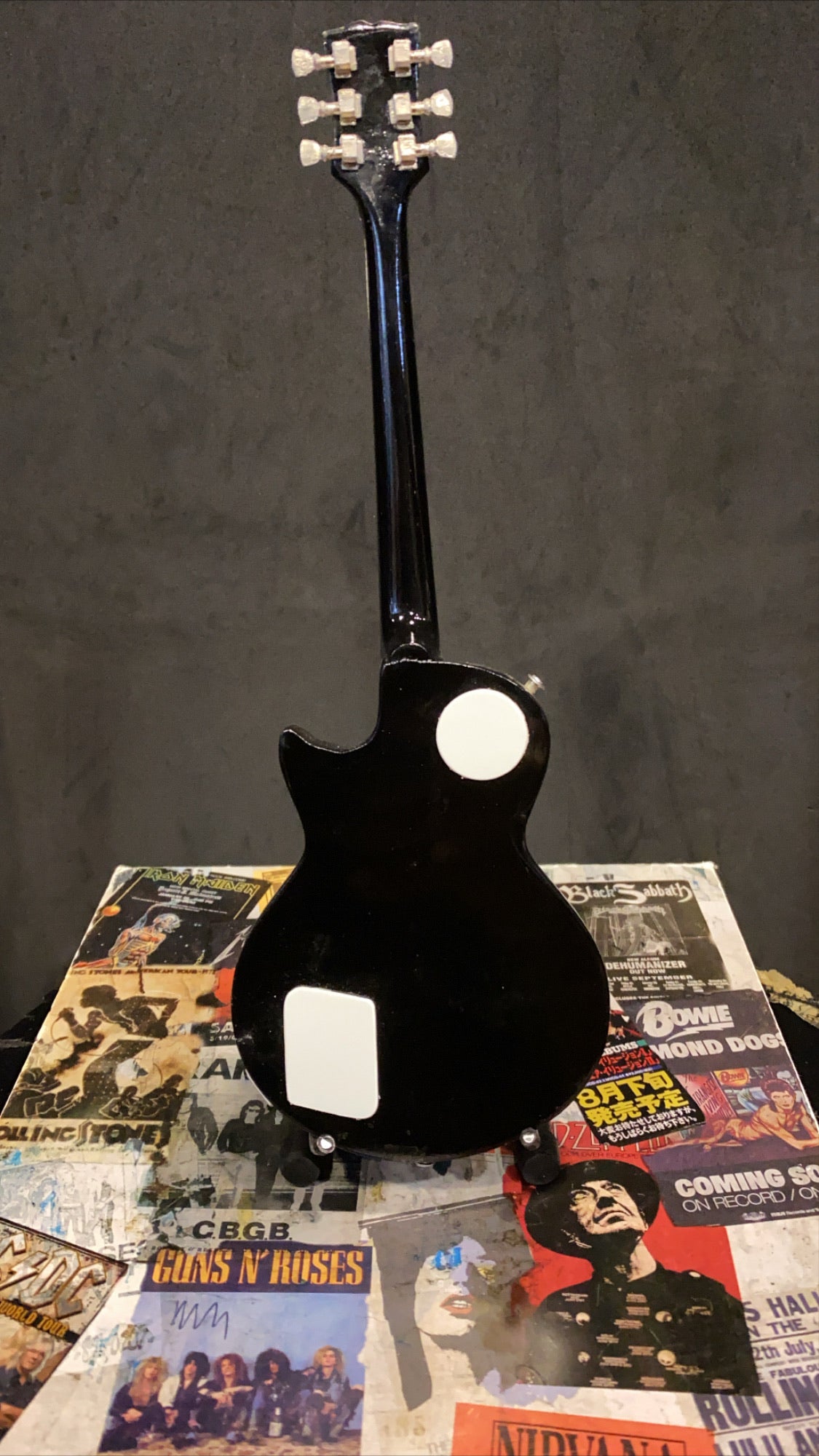 Image of OZZY OSBOURNE Zakk Wylde Camo Les Paul Miniature Guitar