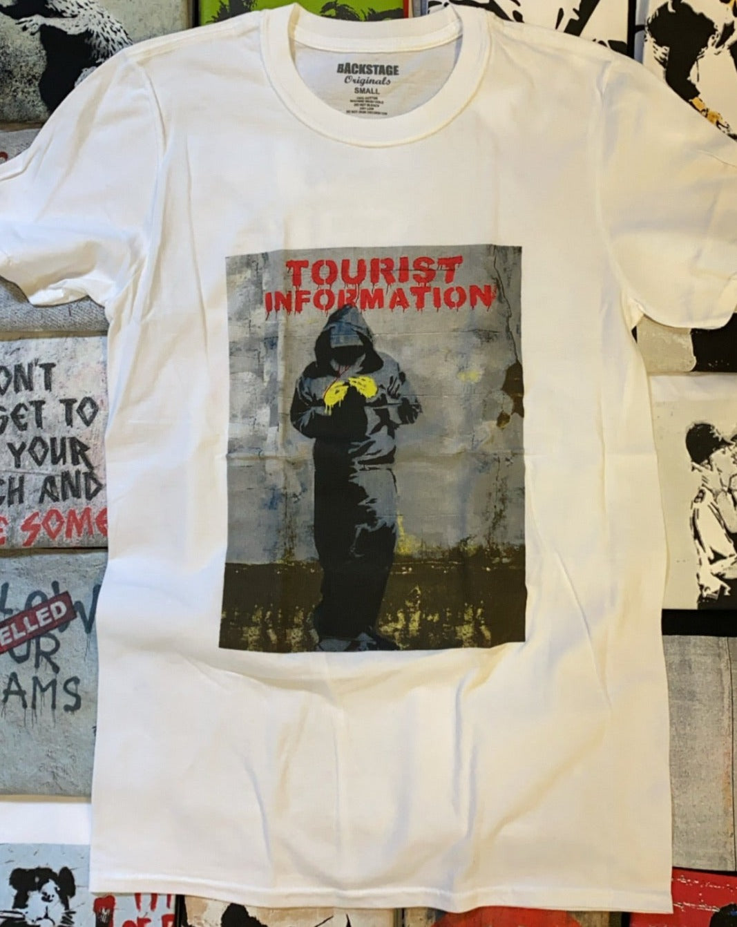 Image of Banksy Tourist Information Men's T-shirt