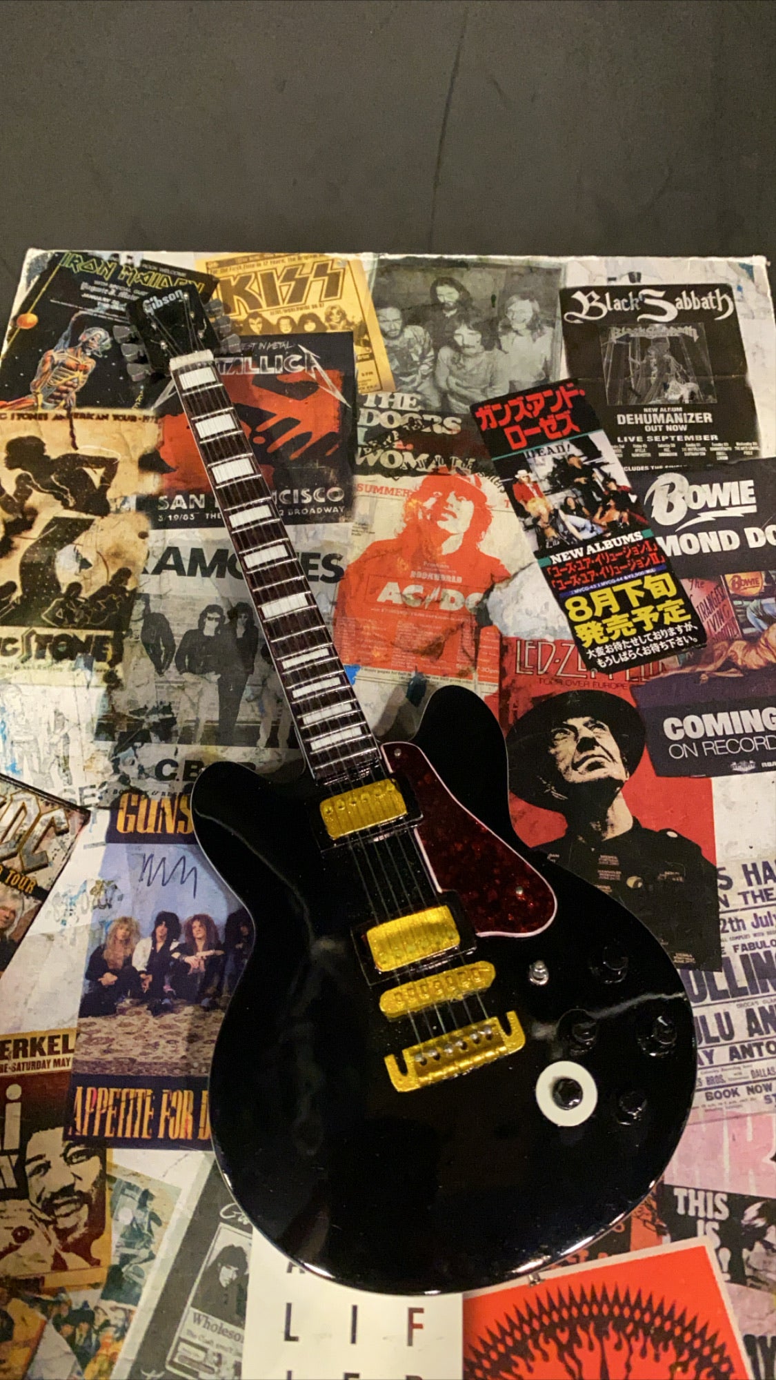 Image of BB King Lucille Gibson Miniature Guitar