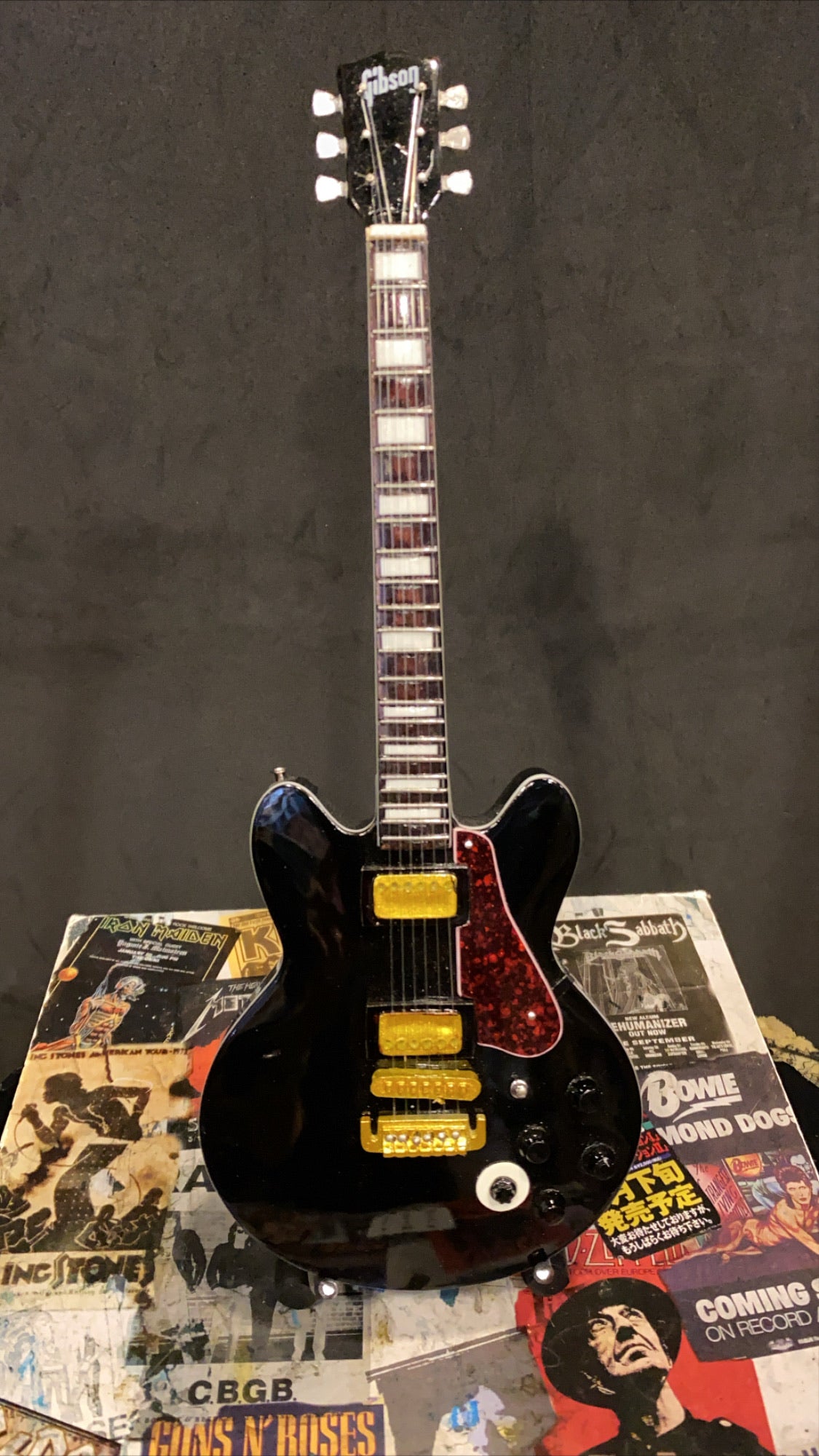 Image of BB King Lucille Gibson Miniature Guitar