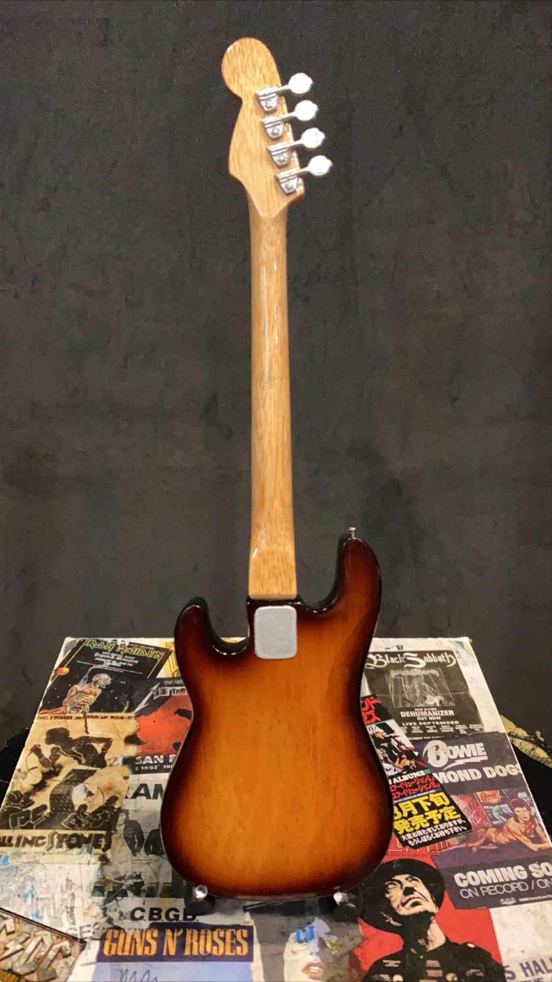Image of Fender Precision Bass Sunburst Miniature Guitar