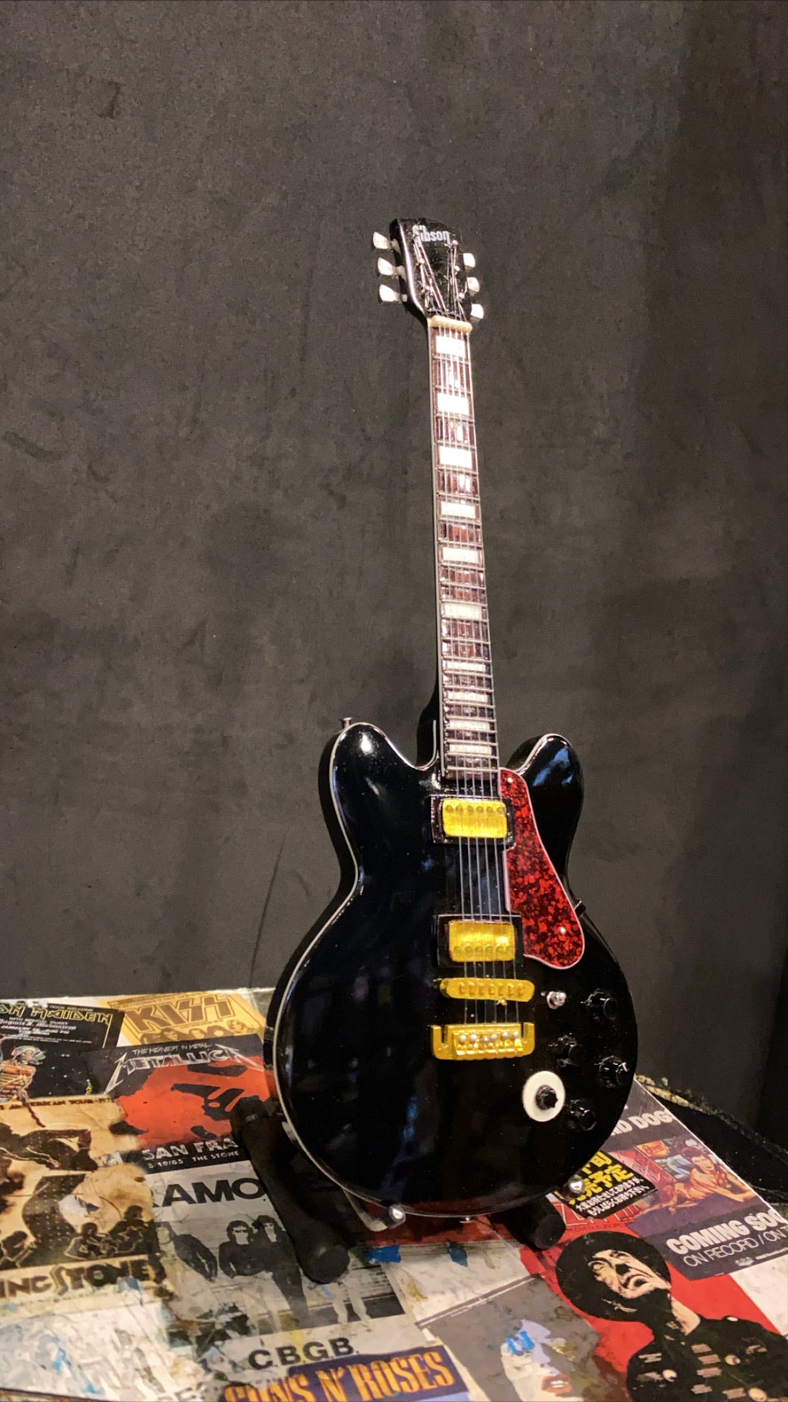Image of BB King Lucille Gibson Miniature Guitar