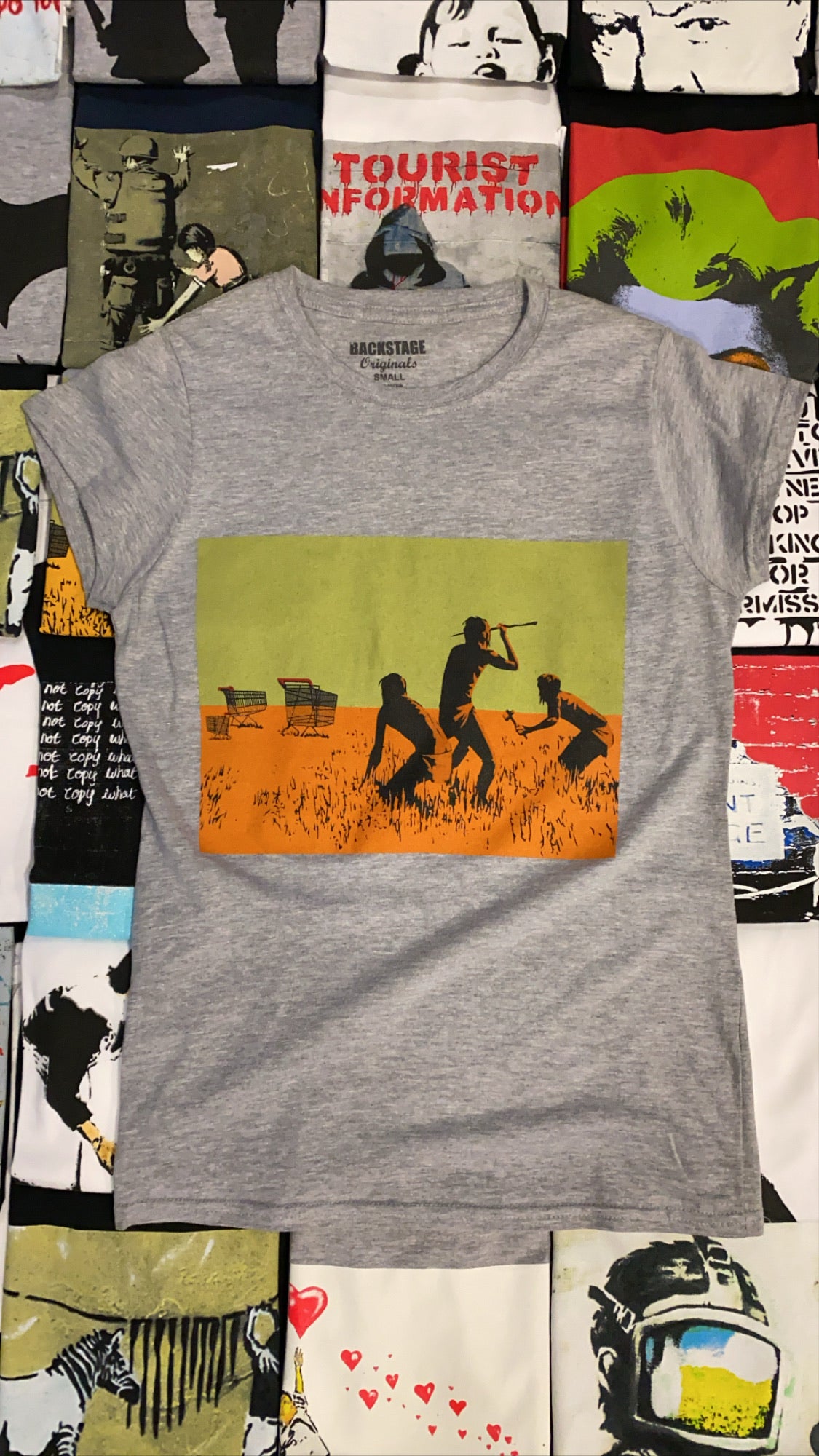 Image of Banksy Trolley Hunters Women's T-shirt