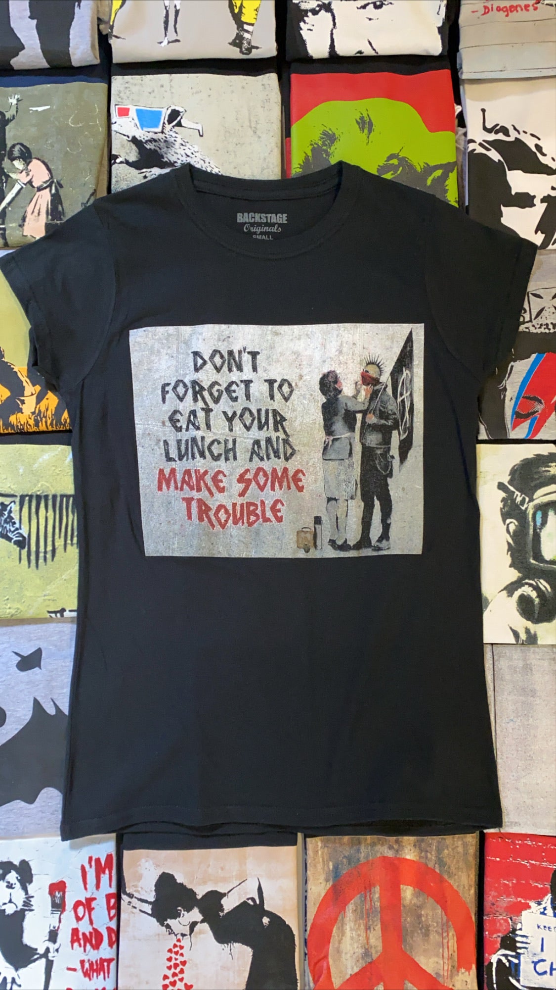 Image of Banksy Make Trouble Women's T-shirt