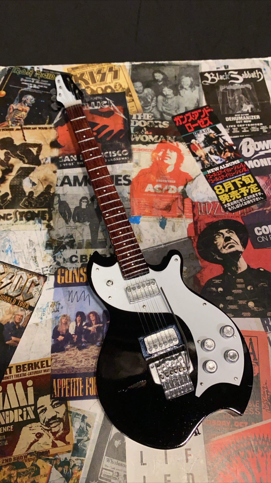 Image of Bon Jovi Miniature Guitar