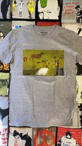 Image of Banksy Cave Painting Men's T-shirt
