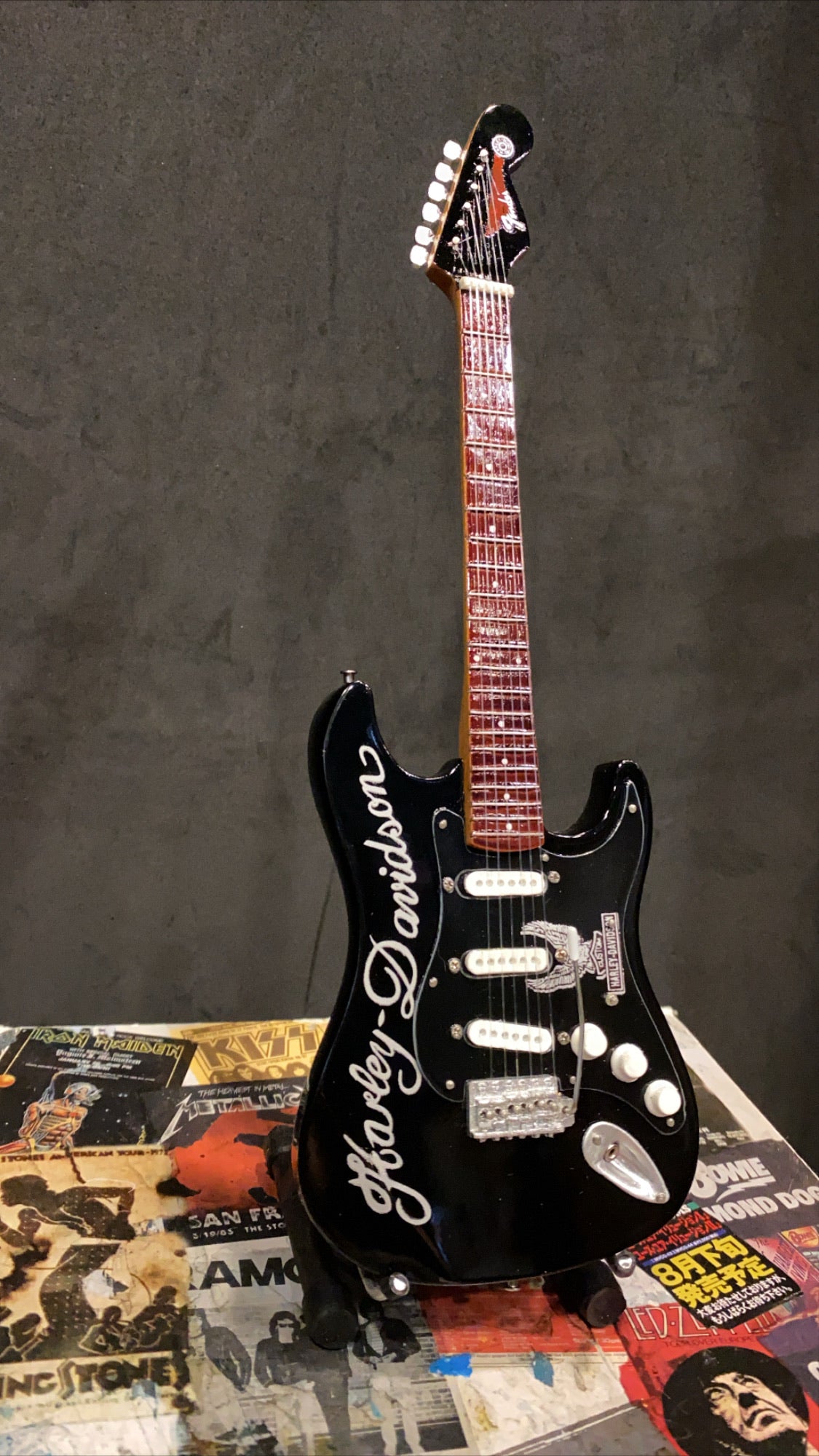 Image of Harley Davidson Miniature Guitar