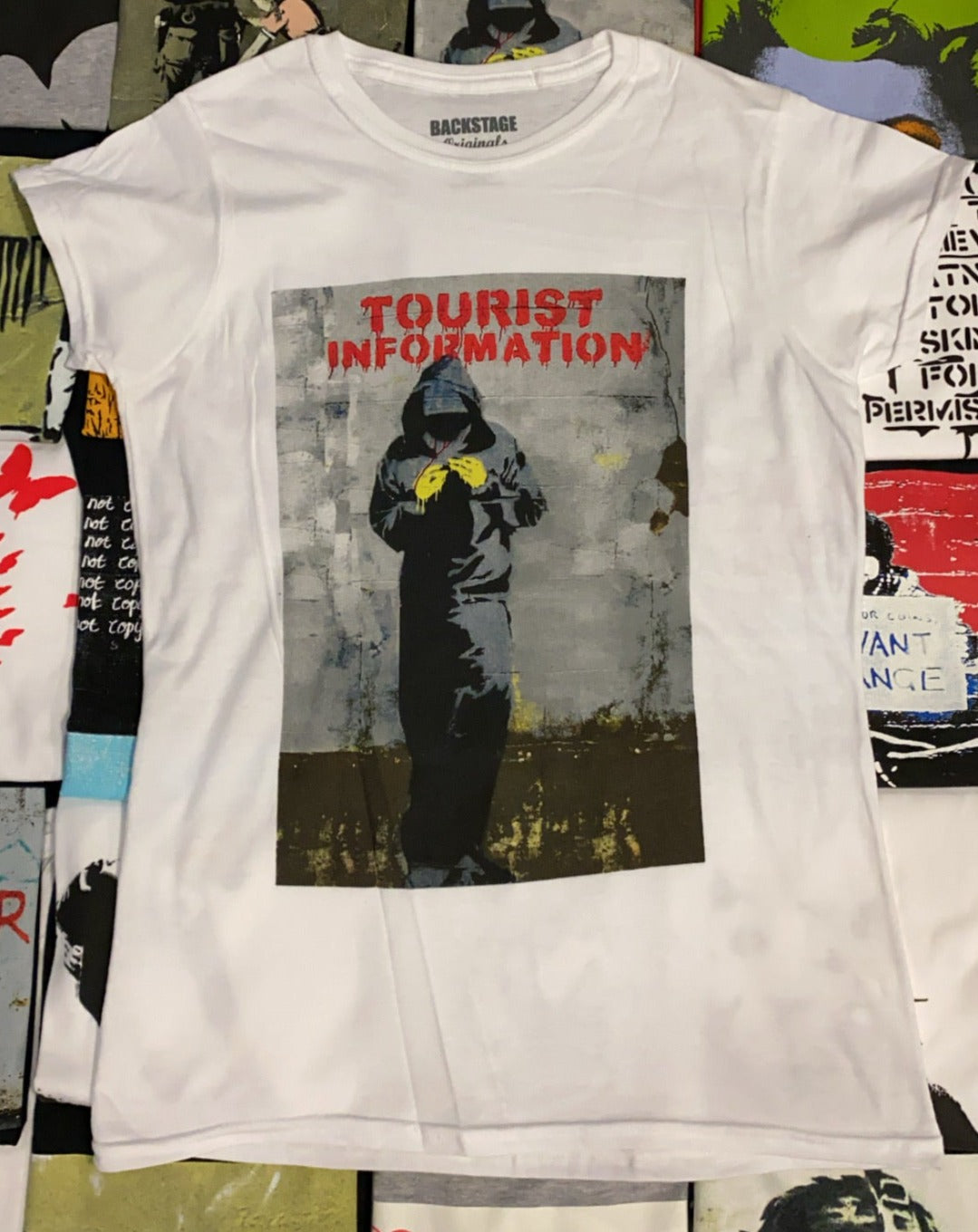 Image of Banksy Tourist Information Women's T-shirt