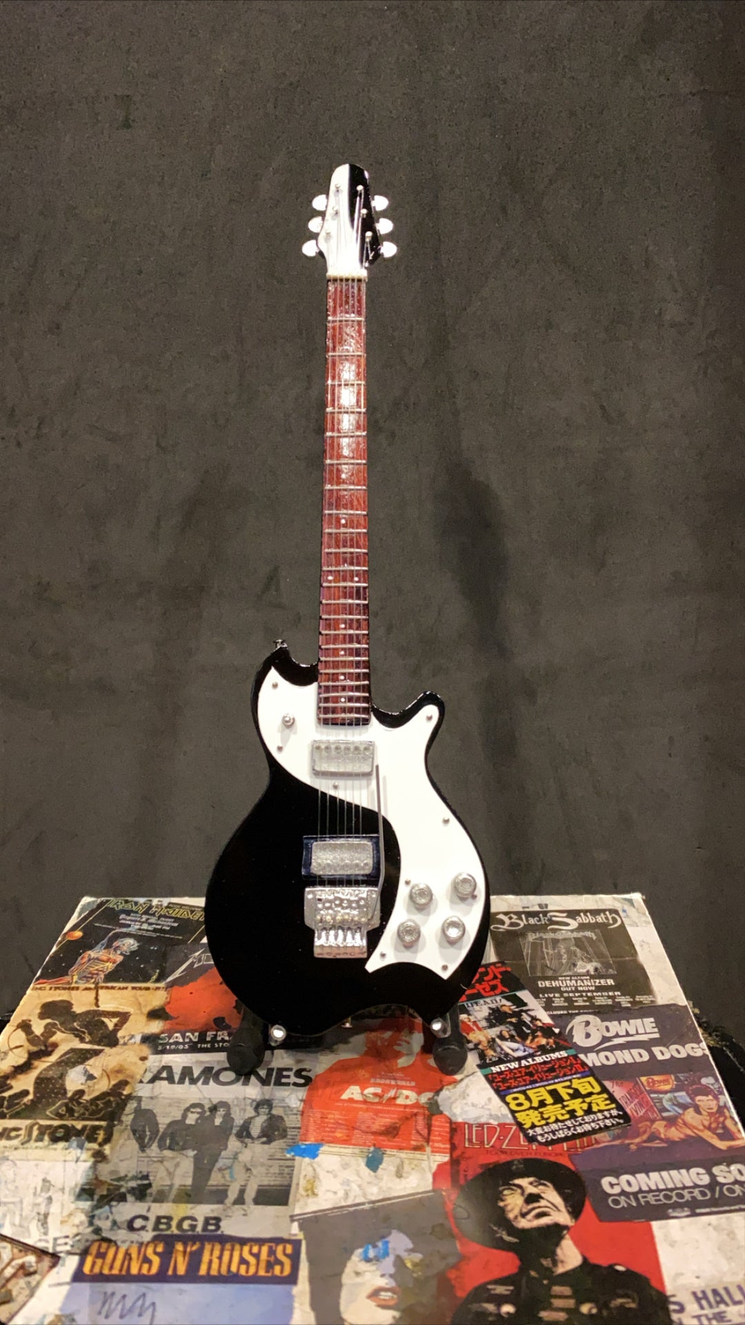 Bon Jovi Miniature Guitar