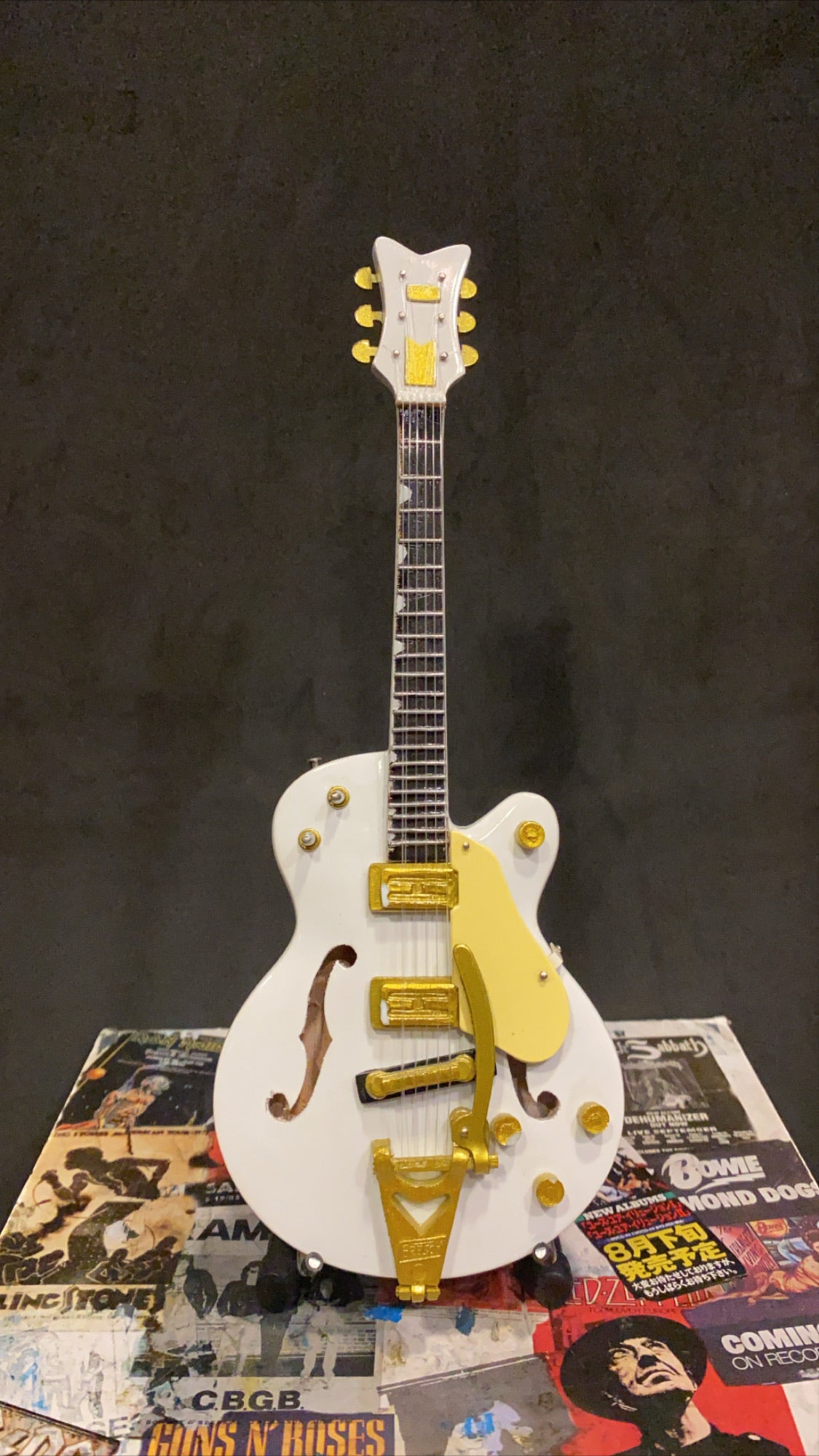 Image of White Falcon Miniature Guitar