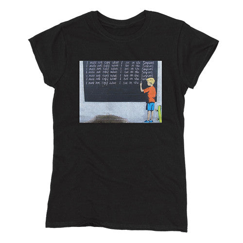Image of Banksy Must Not Copy Simpsons Women's T-shirt