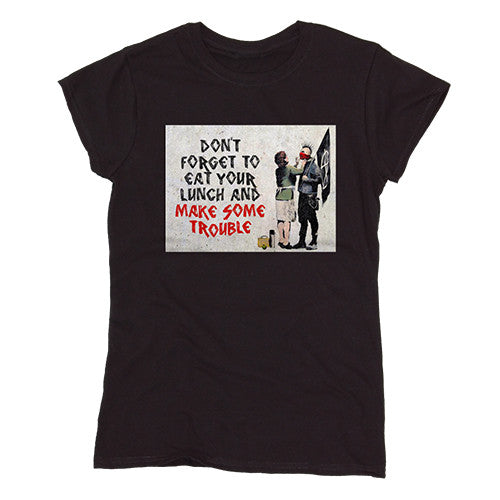 Image of Banksy Make Trouble Women's T-shirt