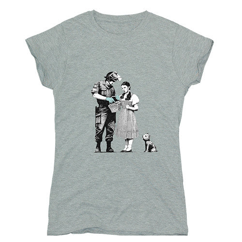 Image of Banksy Dorothy and Policeman Women's T-shirt