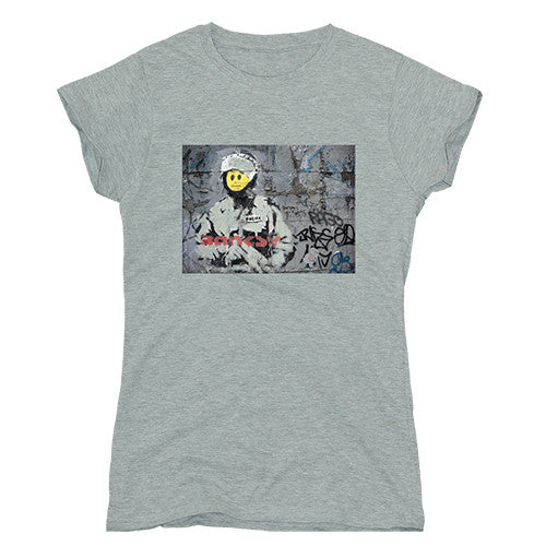 Image of Banksy Smiley Copper Women's T-shirt
