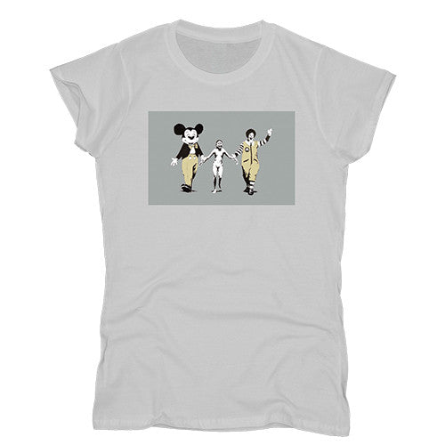 Image of Banksy Mickey and Ronald Women's T-shirt