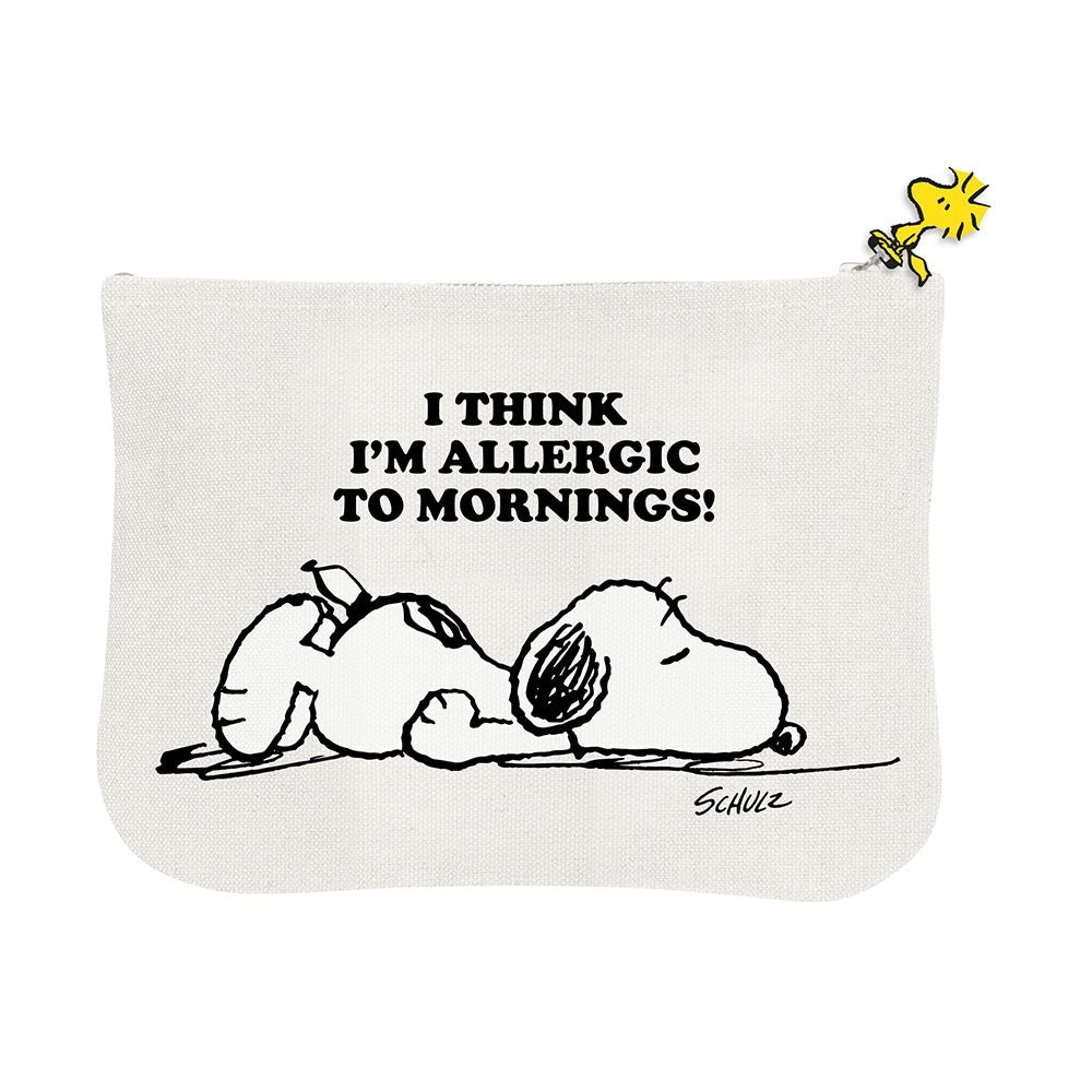 Image of SNOOPY & ALLERGIC TO MORNINGS POUCH