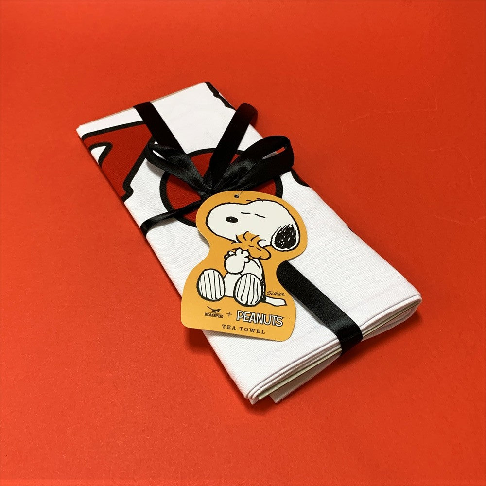 Image of SNOOPY & LOVE TEA TOWEL