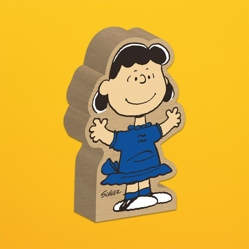 Image of SNOOPY-LUCY VAN PELT BLOCK FIGURE