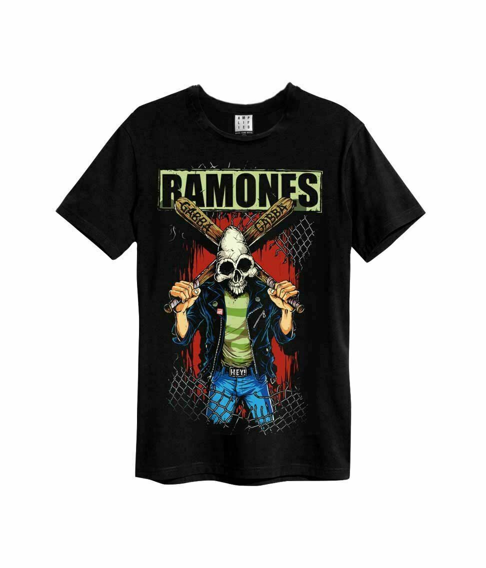 Image of Ramones Amplified Black Men's T-shirt