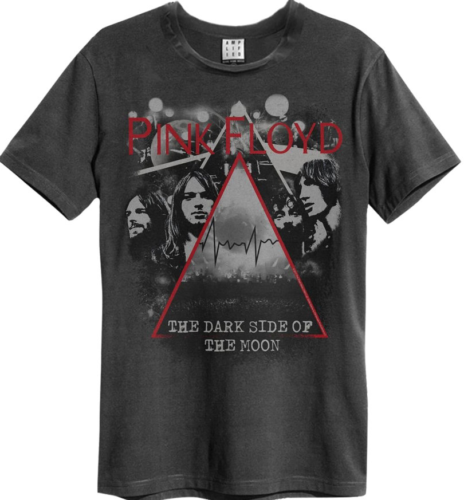 Image of Mens' Pink Floyd T-shirt - Pyramid Faces, Charcoal